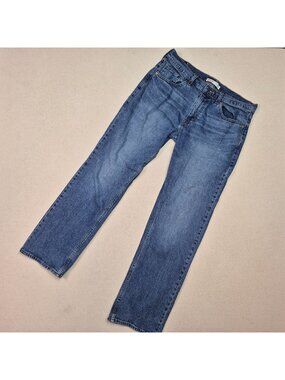 Levi's Strauss Signature Men's Wide Leg Relaxed Straight Blue Jeans Sz 33/30